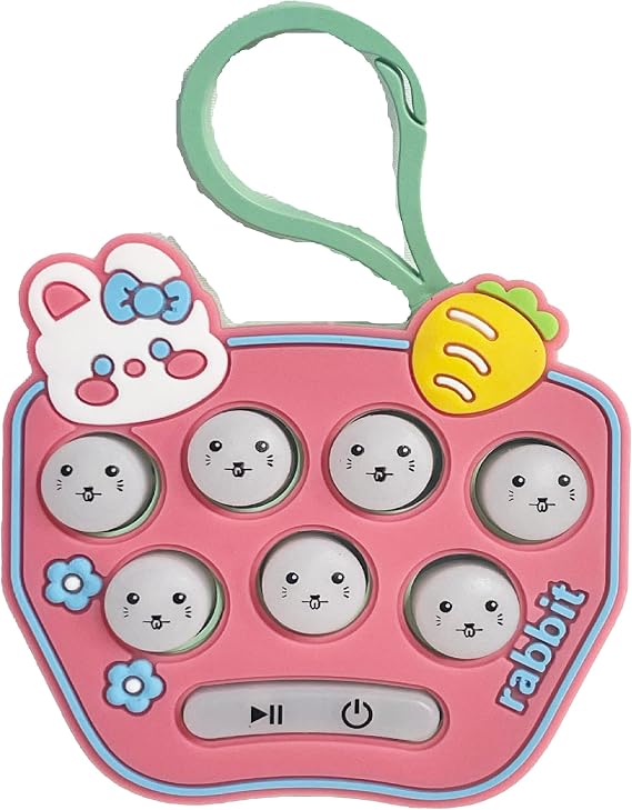 SHOP SHIMATARO Mole Whacker Keychain Mogu Mogu Panic Pop Pop Charm Educational Toy Accessory Toy Focus Stress Relief Item Finger Dexterity Training Bear