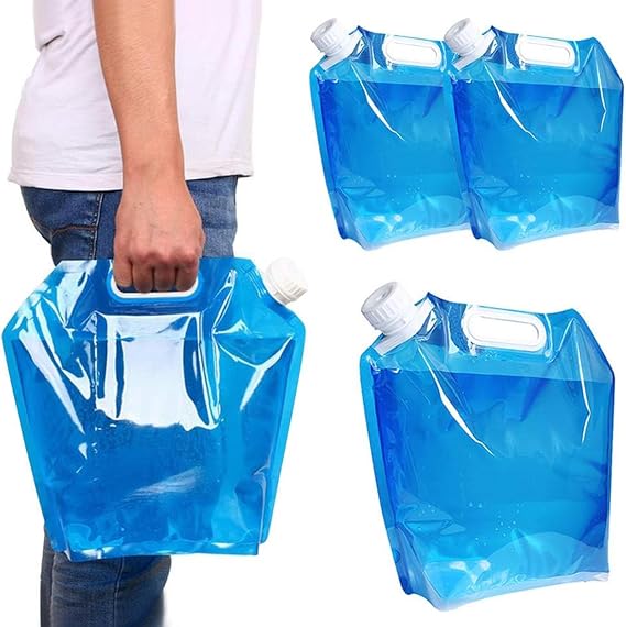 3Pcs Water Container, Collapsible Water Bottle, 10L+5L×2