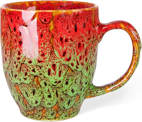 Durable 16 oz Ceramic Coffee Mug, Large Coffee Cup with Ergonomic Handle, Ideal Tea Mug for Home, Office, Gift, Dishwasher & Microwave Safe (coffee, Tea, Hot Cocoa, Latte Cup)