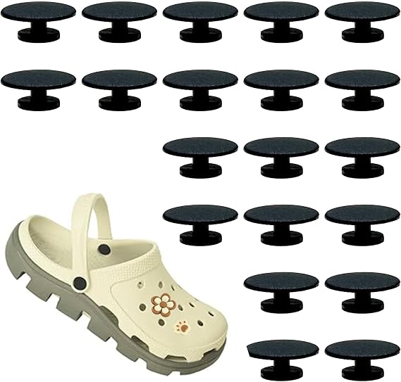 JMZLLRX Replacement Rivets for Suede Cork Clog Potato Shoes, Replacement Buttons for Beach Shoes, Replacement Parts, Black