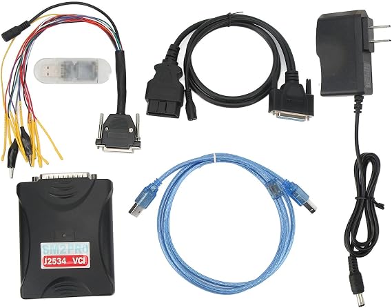 Aqxreight ECU Prog Scanner Diagnostic Tool for Piling Device Replacement for SM2 Pro J2534 VCI ECU Prog for Ramming Machine 67-in-1 Read/Write ECU Tool Supports Checksum EU Plug 100-240V