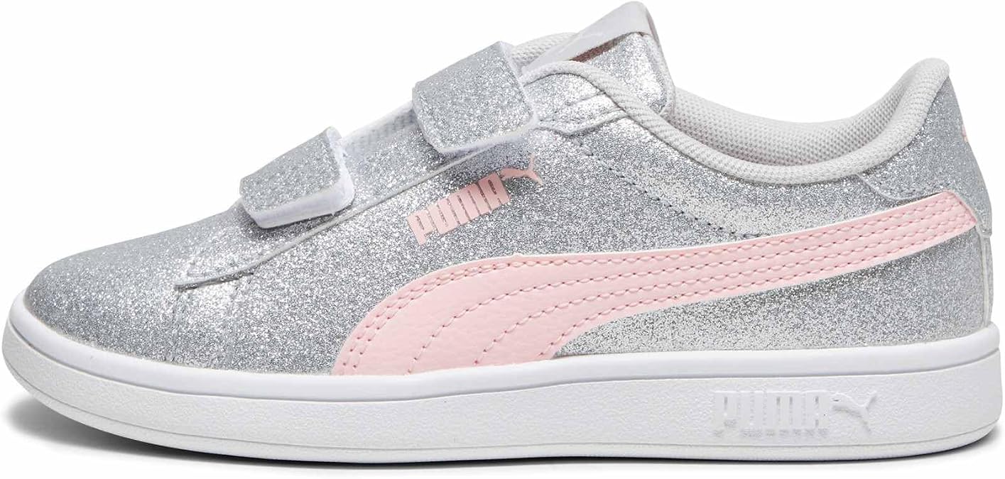 Puma Smash 3.0 Glitz Glam Çocuk Simli Spor Ayakkabı, 39468603