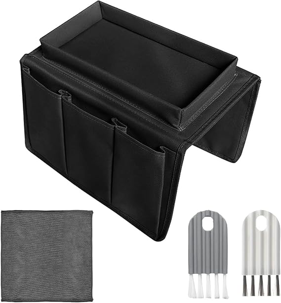 4Pcs Sofa Arm Tray Set, Waterproof Non-Slip Armchair Organiser Table