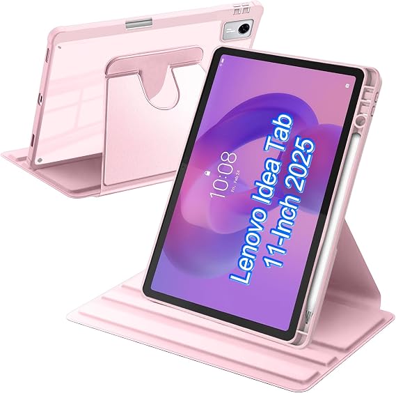 Rotating Case for Lenovo Idea Tab 11 Inch TB-336ZU/TB-336FU Pink