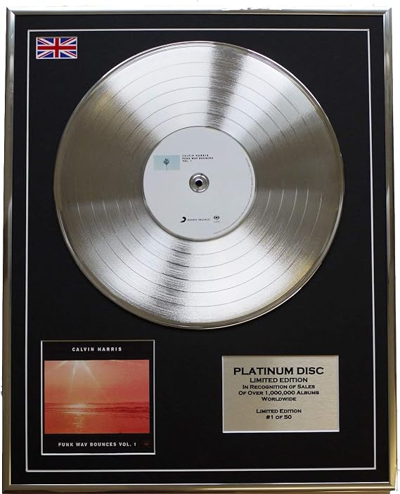 Calvin Harris/ltd Edition Cd Platinum Disc/funk Wav Bounces Vol.1