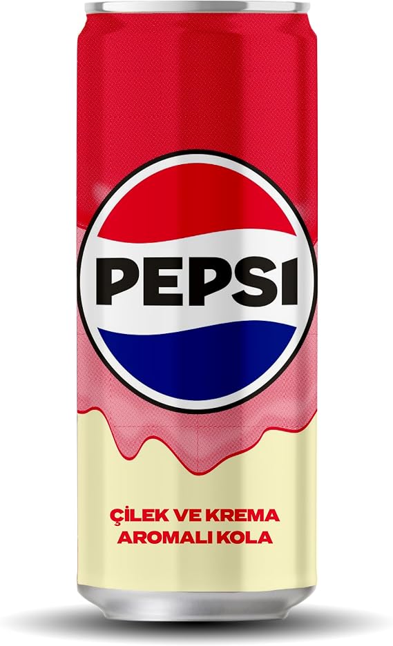 Pepsi Max Çilek ve Krema Aromalı Şekersiz Kola 330 ml