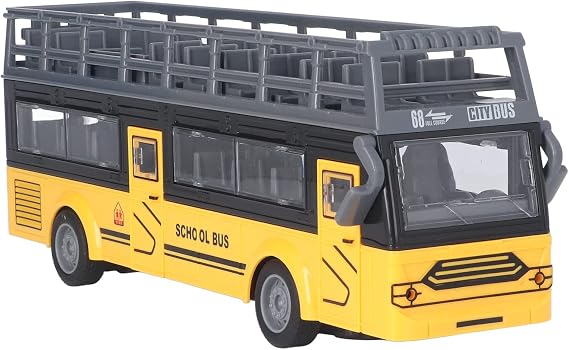 Schimer Remote Control Double Decker Bus Toy with 4 Channel Acceleration