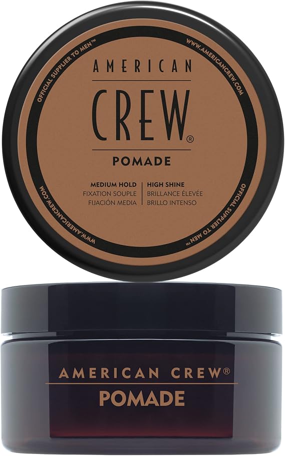 American Crew - Pomade, Wax for Men, High Fixation, Strong and Durable, Provides Definition and Shine, Flexible Finish, For Hair of Any Length