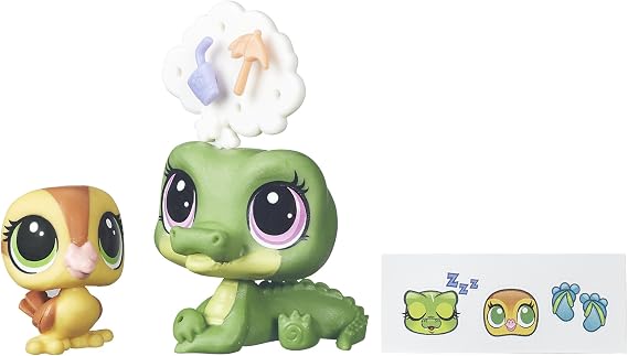 Littlest Pet Shop Alia Lagarto & Dabble Von Quack