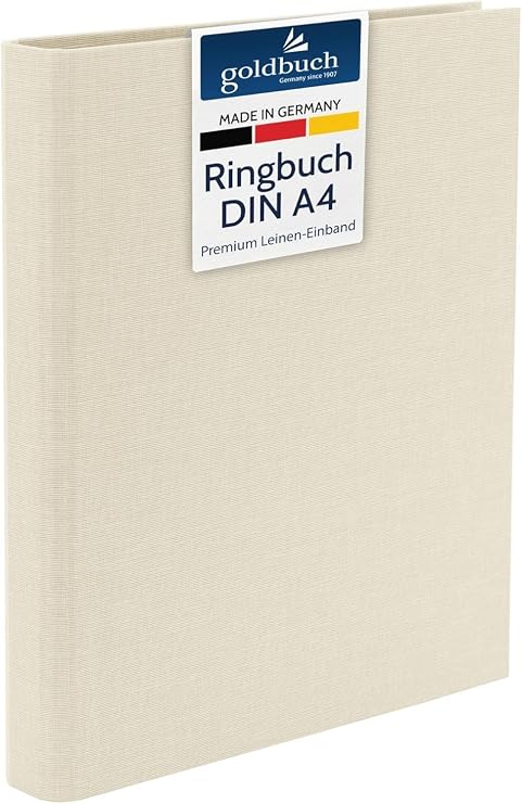 Ringbuch A4 Linum beige