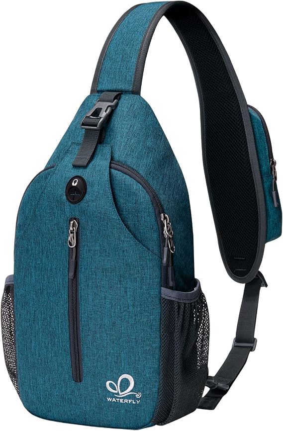 Waterfly Sling Backpack with Phone Pocket, Crossbody Bag for Men Women