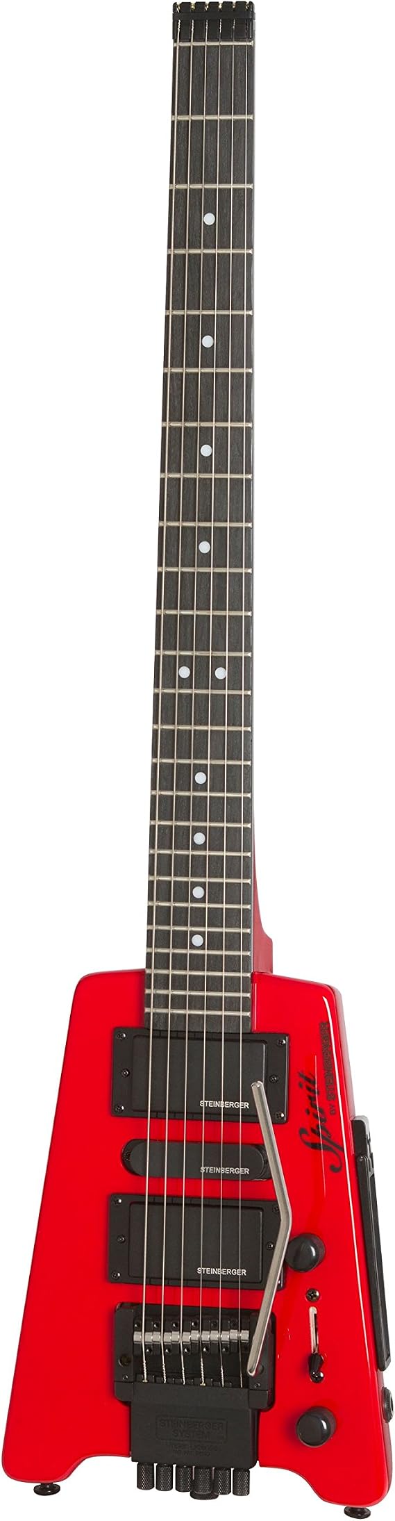 Steinberger SPIRIT GT-PRO Deluxe Hot Rod Red Electric Guitar Headless Travel Guitar Steinberger