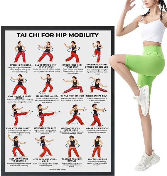 Workout Posters for Home Gym Clear Bilingual Full Body Exercise Routine