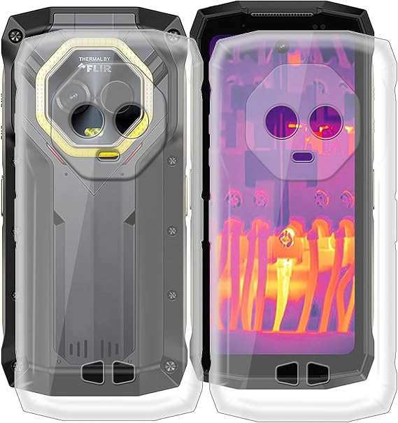 KJYFOANI Phone Case for Ulefone Armor Mini 20 Pro (4.70"), Shockproof Bumper Soft Shell for Ulefone Armor Mini 20 Pro, Transparent Anti-Scratch Back Cover [Ultra Slim X Anti-Yellow] - [2 Pieces]