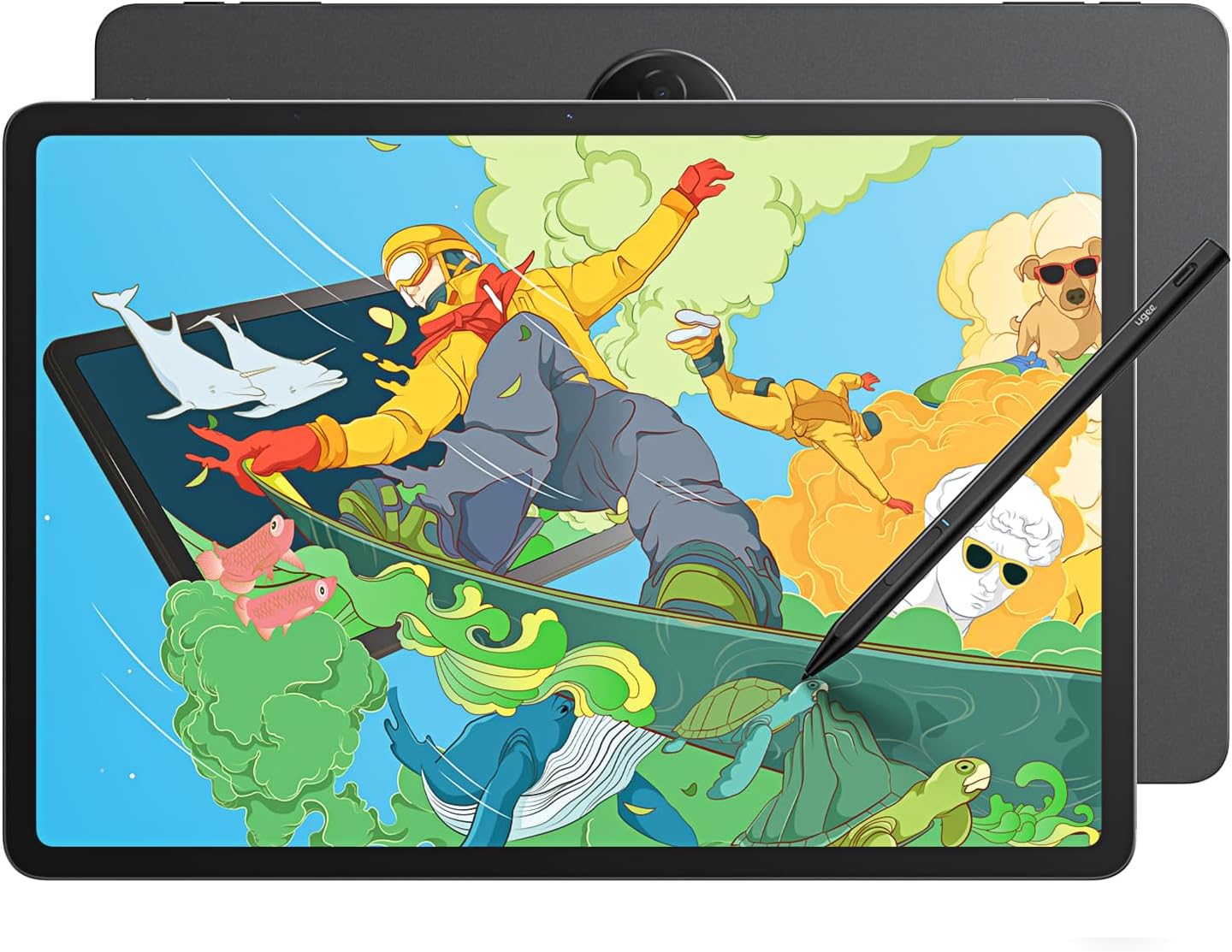 Ugee Tablet UT3 14.25 inch Large Screen 2.4K, Android 14 Octa Core, Standalone Digital Pad with U-Pencil, 8GB256GB, Dual 13MP5MP Front Camera, Long-lasting 10000mAh Battery