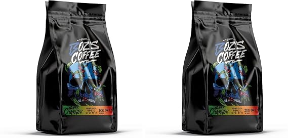 Meryem Boz's Coffee Super Charger Ground Filter Coffee, Medium Roasted, High Caffeine, Sports Coffee, 100 g 2 pack