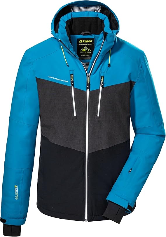 Killtec Herren Ksw 45 Mn Ski Jckt Skijacke/Funktionsjacke mit abzippbarer Kapuze und Schneefang