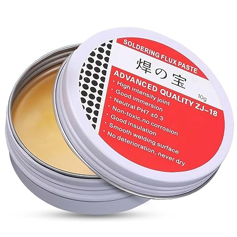 Professional Soldering Paste with 10g Flux for Mobiles, Appliances & Computers - No-Clean Solder Grease Ideal for Welding & Mechanic Maintenance