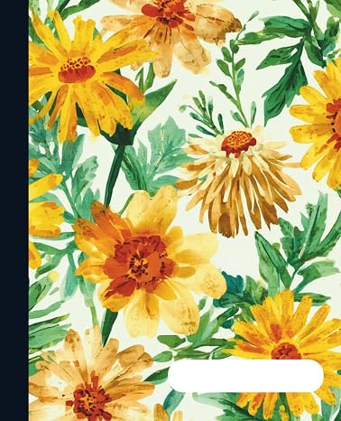 Composition Notebook: Wildflowers