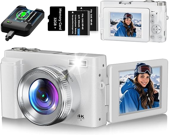4K Digital Camera 48MP Autofocus Compact Camera Photo Camera