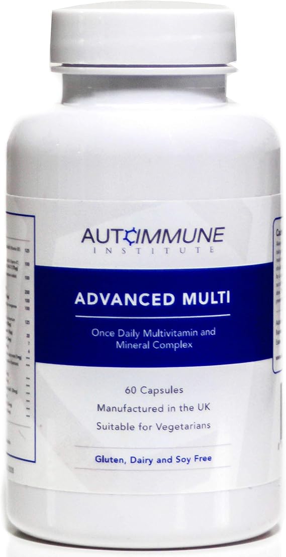 Advanced Multi. Multivitamin and Mineral. Contains Folate (as 5-MTHF), CoQ10, Vitamin D3, K2, B12 Methylcobalamin and More (29 Multivitamins). One a Day Capsule. 2 Month Supply. Made in The UK.