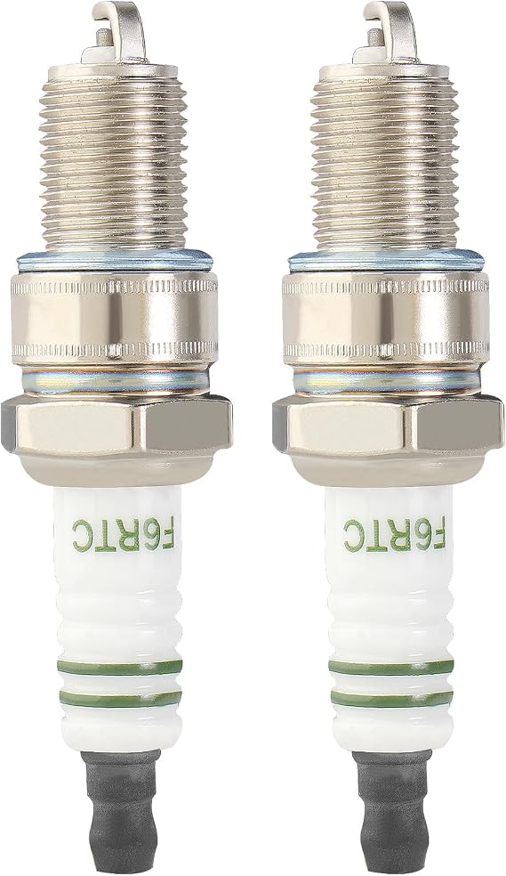 Spark Plug Compatible with Coleman CT200U BT200X BT200X-G BT200X-O DT200 Drift Trike CK196-T KT196 KT196-C Go-Kart Auto Light 4252 62 63 XS62 Baja Motorsports Mini Bike MB165 MB200 Pack of 2