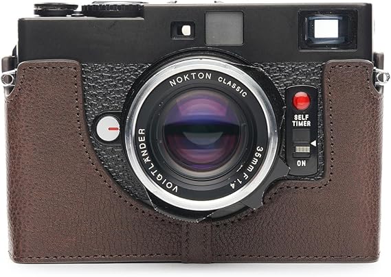 TP Original Minolta CLE Exclusive Bull Type Genuine Leather Body Case, 5 Colors, dark brown