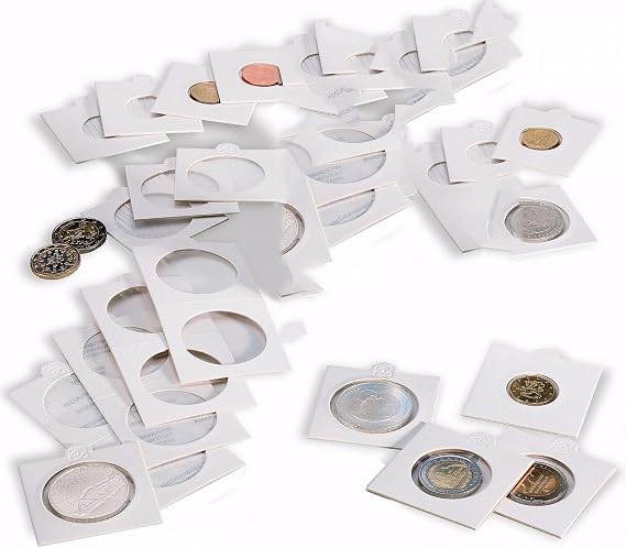 Lighthouse Coin Holders, self-Adhesive, up to 32.5 mm Ø, 100 per Pack