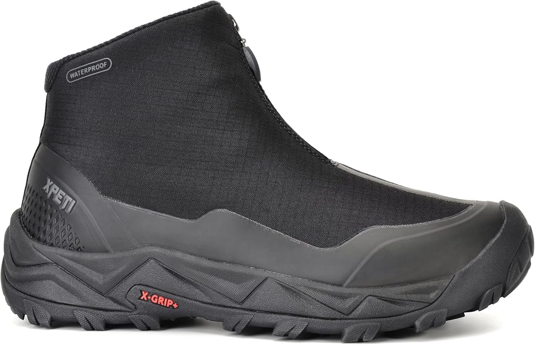 XPETI Men's Coldurban II Front Zip Waterproof Campsite Hiking Boots