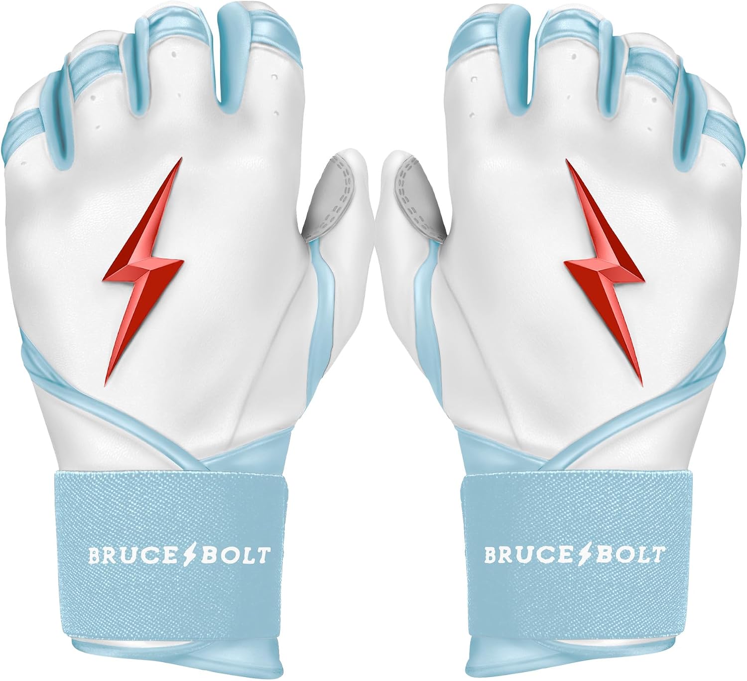Bruce Bolt シグネチャーシリーズ ロングカフバッティンググローブ - イアン・ハップエディション - ハップ ホワイト スモール