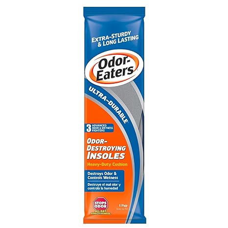 Odor-Eaters Ultra Durable, Heavy Duty Cushioning Insoles, 1 pair