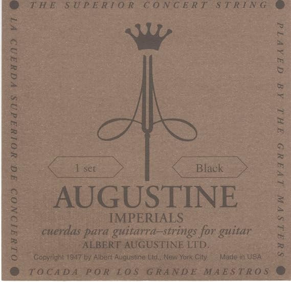 Augustine Imperial Black Crystal Nylon Guitar Strings - Low Tension