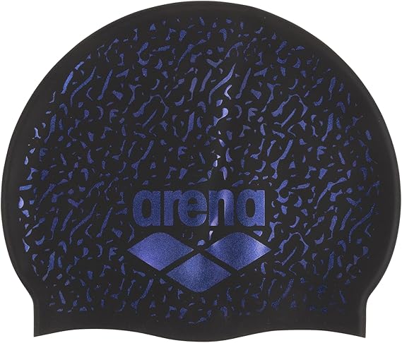 ARENA Unisex Shine Silicone Swim Cap for Women and Men Fitness Swimmers Intensive Training Durable Soft Elastic Bathing Cap