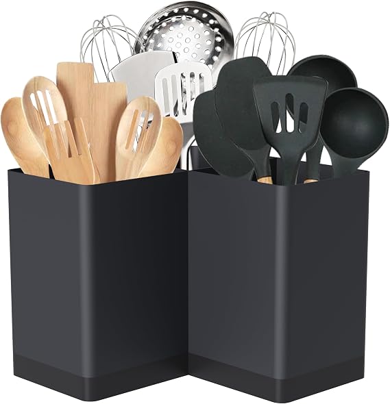 Suli Utensil Holder, Kitchen Utensils Holder, Black