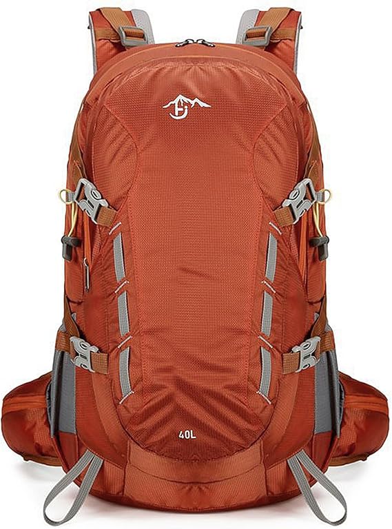 Long Keeper Hiking Backpack - Waterproof 40L Camping Daypack with Rain Cover Lightweight Outdoor Sport Backpack for Treking Climbing Skiing Cycling Travel