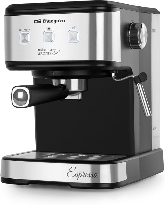 Orbegozo EX 5210 Espresso and Cappuccino Machine, 1100 W, 20 bar.