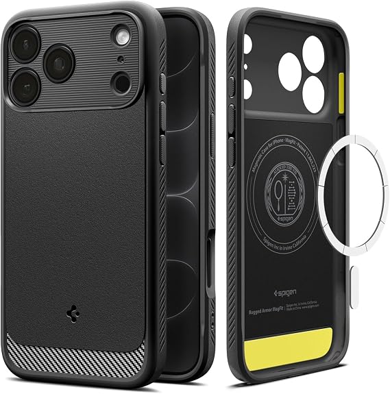Spigen Rugged Armor MagFit Case for iPhone 18 Pro MAX/iPhone 17 Pro MAX