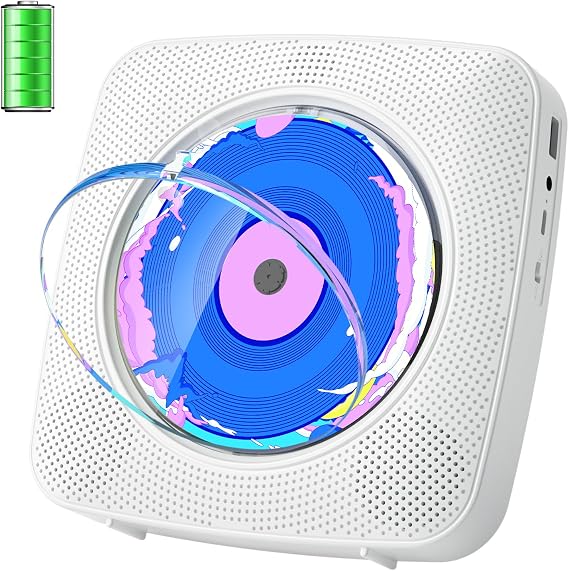 CD Player Portable: Kegaudio CD Players for Home with Speakers Bluetooth