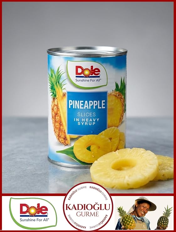 Dole % 100 Ananas Suyunda Ananas Dilimleri, 20 Oz Kutu
