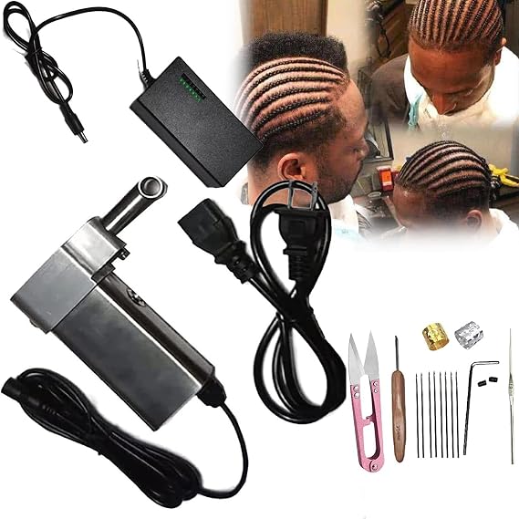 Dreadlock Machine,Handheld Electric Dreadlock Tool Machine for Dreads with Crochet Needles,6-16mm Crochet Twisting Braiding Machine for DIY Your Own Dreadlocks Braiding Hair Extensions,16mm