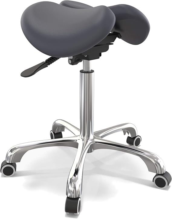 Master Massage Berkeley Ergonomic Split Style Saddle Stool In Agate Blue, 1count