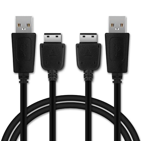 CELLONIC 2x USB A Datacable compatible with Samsung GT-E1150 | 2.0, 1m Black, for Samsung GT-E1150