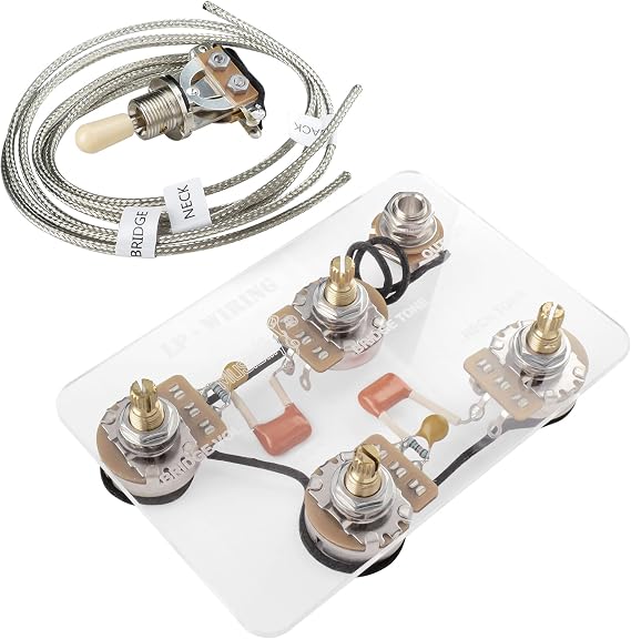 Musiclily Pro LP STD Modern 60s PLUS Treble Bleed Pre-wired Wring Kit