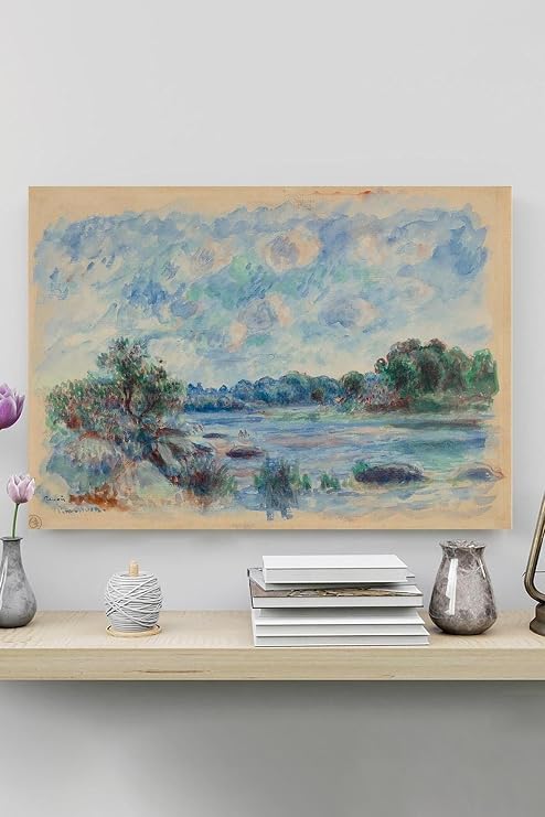 Postermanya (pster20106) Landscape At Pont Aven - Auguste Renoir Sanatsal Poster 30 x 40