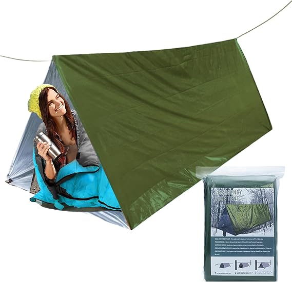 Camping Tent | Portable Camping TenNte | Waterproof & Wind Shelter | Reflective Thermal Tube Tent | Waterproof Automatic Dome Rescue Equipment TROI