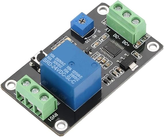 Delay Time Relay Self-Locking Delay On Off Timer Switch Super 555 Timer Timer Switch DC 5 V / 12 V / 24 V 60 x 35 x 20 mm Time Relay (DC12V)