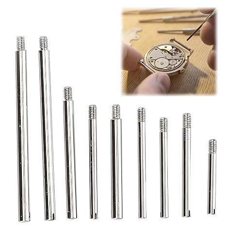 50PCS Strap Screws, Metal Watch Strap Pins, 10 Sizes