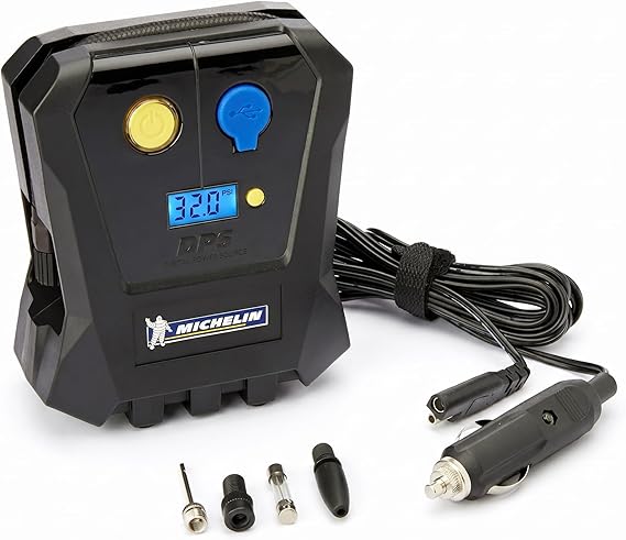 Michelin MC12264 12Volt 120 PSI Air Pump with Digital Pressure Gauge