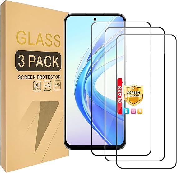 (3 Pack) Compatible with Tecno Pova 7 Pro Screen Protector Tempered Glass，Case Friendly [High definition][Hardness 9H][Anti Scratch]