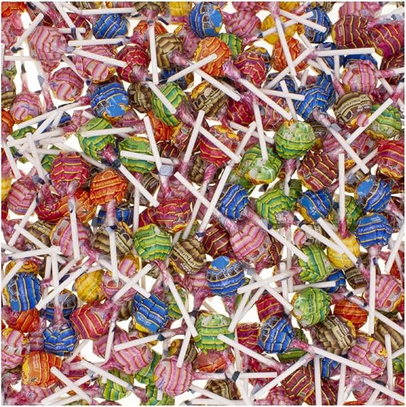 Assorted Flavour Lollipops Wheel 12g – Best of Mix with Strawberry, Cherry, Orange, Raspberry, Cola, Strawberry-Cream & Vanilla - Chp (200 x Lollipops)